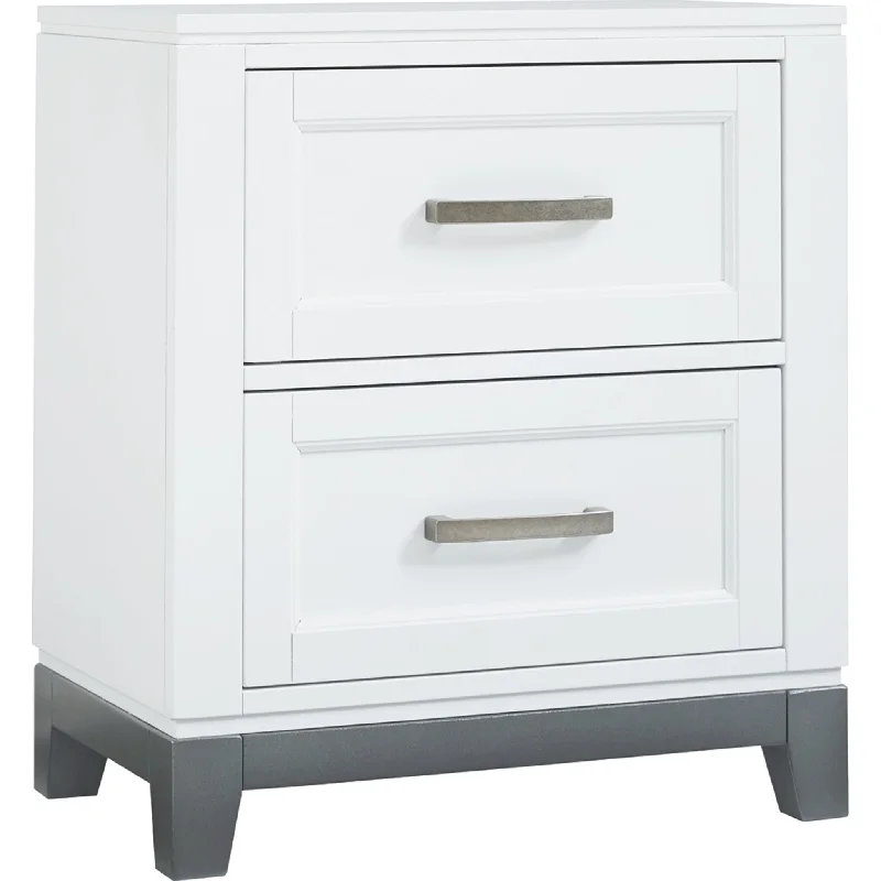 Natural latex and organic cotton blend mattressesBrynburg Nightstand - White