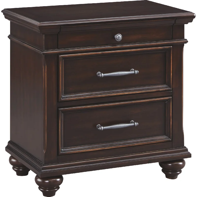 Natural latex and organic cotton blend mattressesBrynhurst Nightstand - Dark Brown