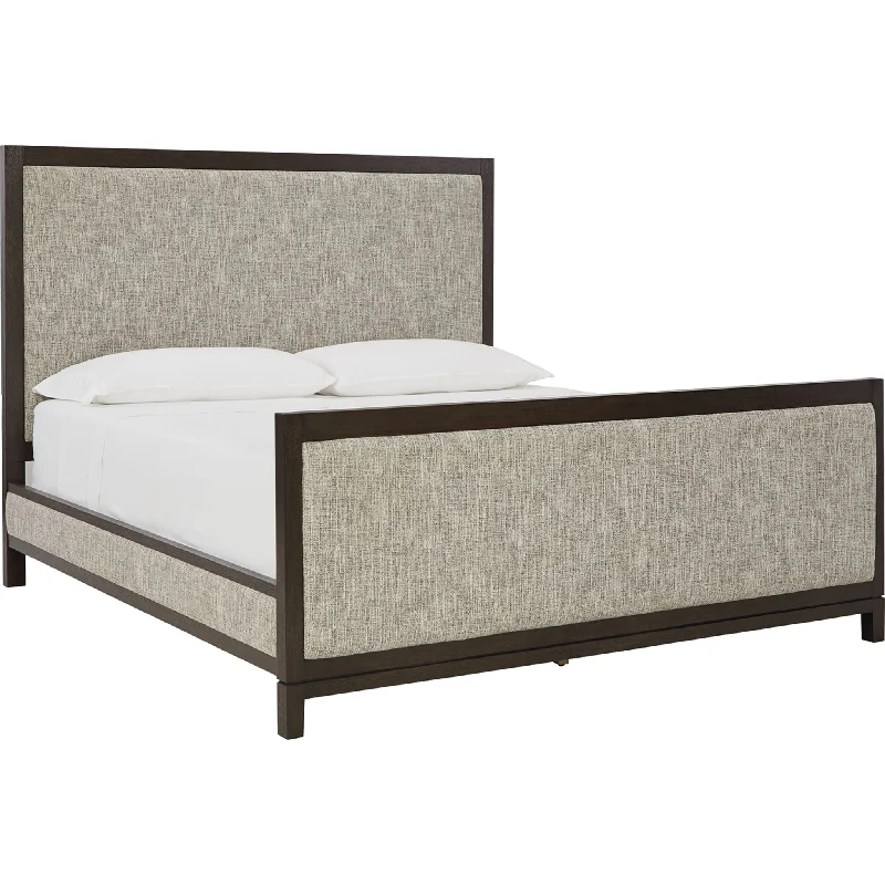 Queen - size mattresses for couples and standard bedroomsBurkhaus King Upholstered Bed - Brown