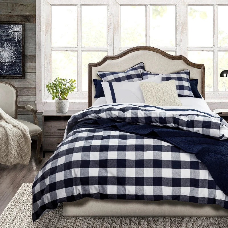 Cotton - filled comforters for a breathable and natural sleep experienceCamille Comforter Set, Super King Navy