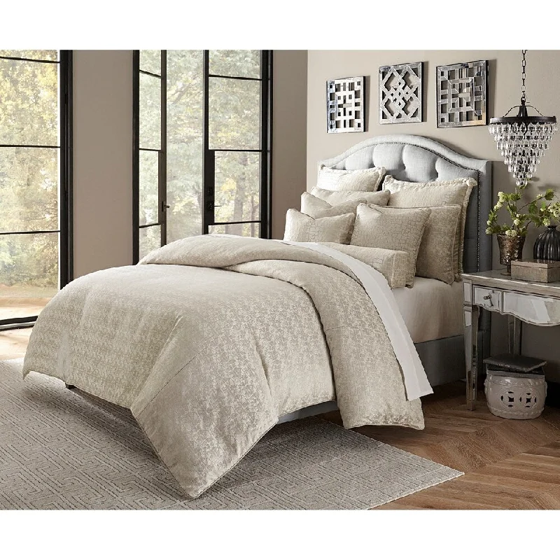 Microfiber - filled comforters that are lightweight and easy to care forCarlyle 10-Piece Platinum King Comforter Set