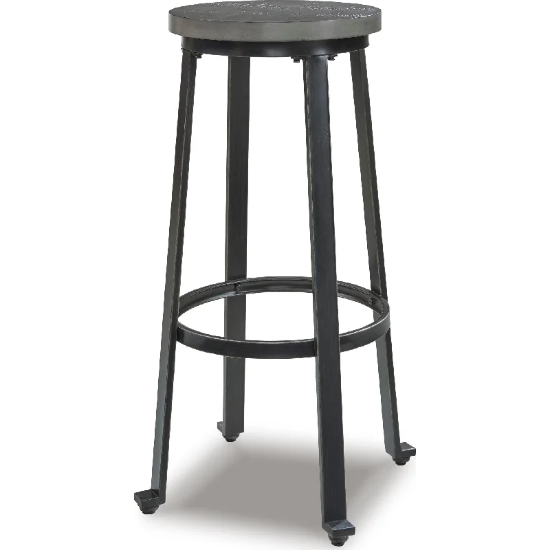 Hybrid mattresses combining foam and innerspring technologyChalliman Bar Height Stool - Antique Gray - (D307-330)