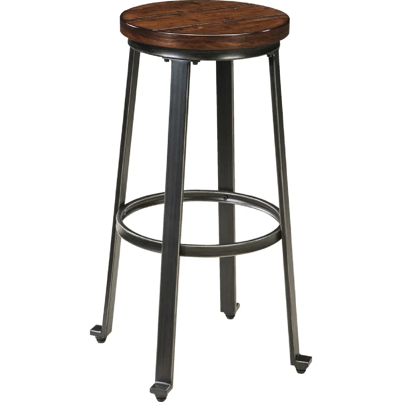 Natural latex and organic cotton blend mattressesChalliman Bar Height Stool - Rustic Brown - (D307-130)