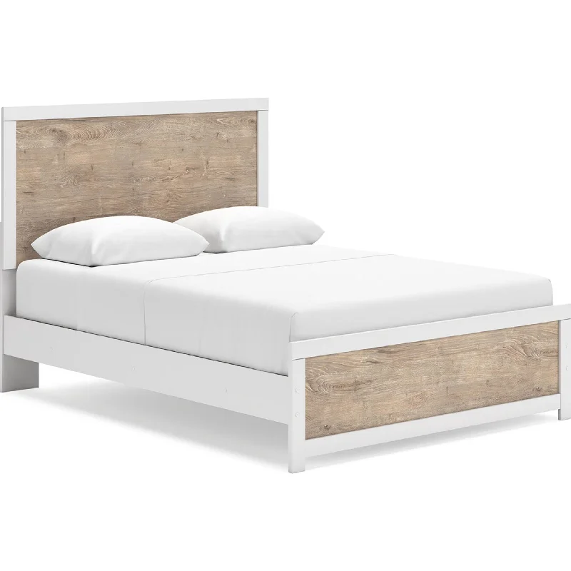 Wool - filled mattresses for natural insulation and moisture - wickingCharbitt Queen Panel Bed - Two-tone