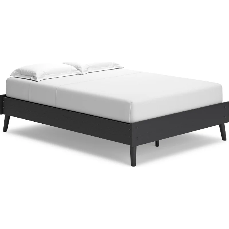 Polyester - foam mattresses for budget - friendly optionsCharlang Full Platform Bed - Black