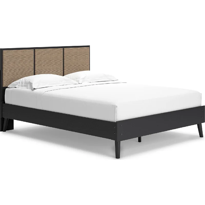 Natural latex and organic cotton blend mattressesCharlang Queen Platform Bed - Two-tone