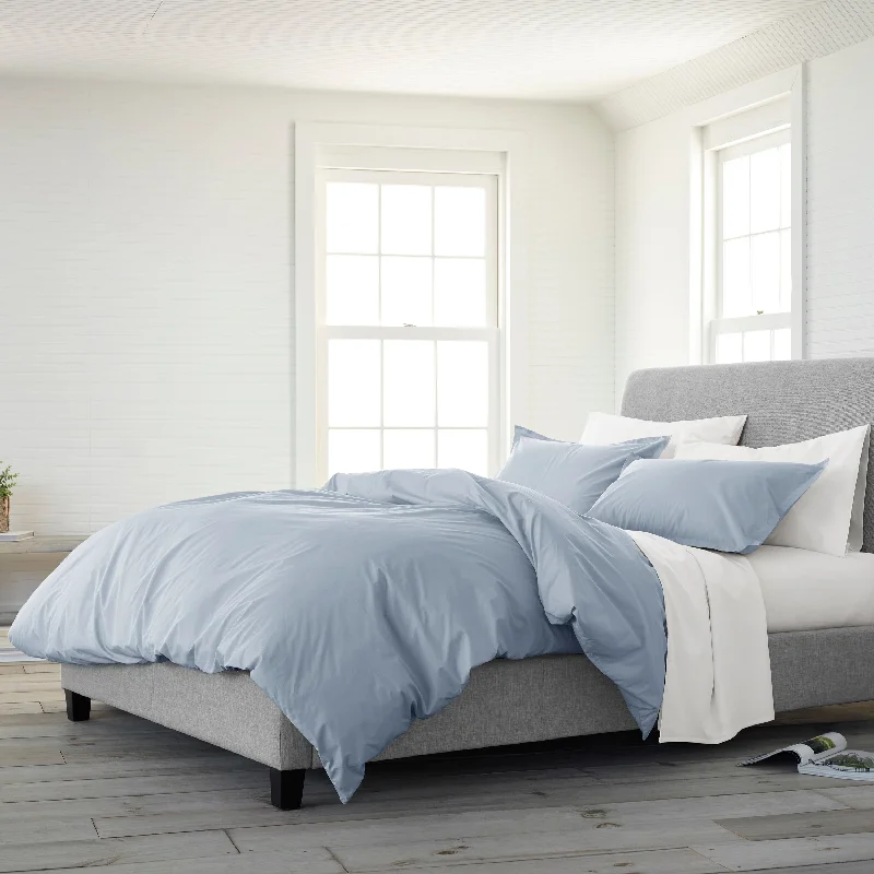 King - size comforters to fit large king - sized beds perfectlyClean Design Home x Martex T300 Solid Percale Comforter Set