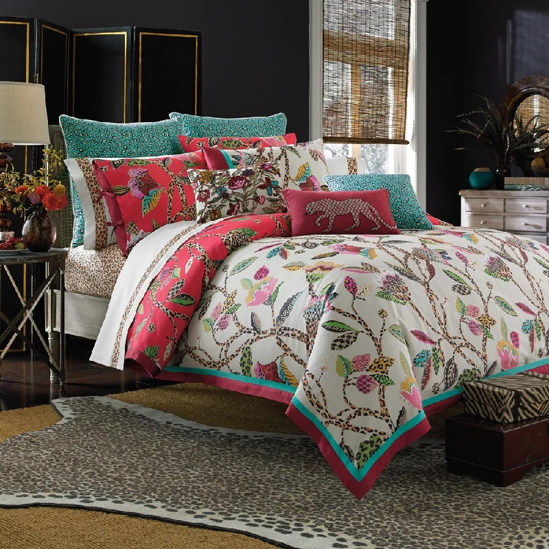 Duck down comforters with a softer feel and good warmth retentionCollier Campbell Leopard Trail 3-piece Comforter Set