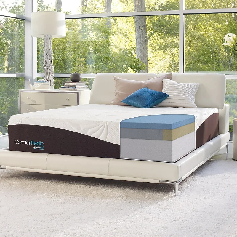 Hybrid mattresses combining foam and innerspring technologyComforPedic from Beautyrest Choose Your Comfort 14-inch Gel Memory Foam Mattress