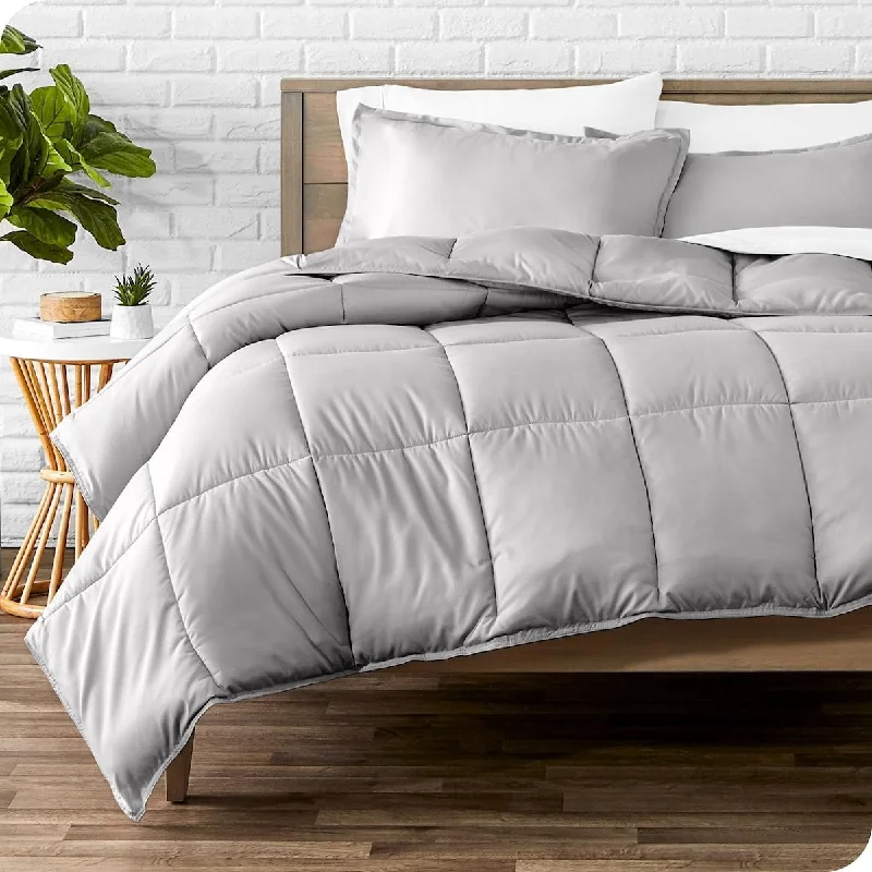 Bamboo - fiber - filled comforters with antibacterial and breathable qualitiesComforter Set Ultra-Soft - Goose Down Alternative