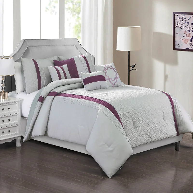 Down - filled comforters for supreme warmth and lightnessEsca Bunnie Fabric Polyester 7PC Comforter Set