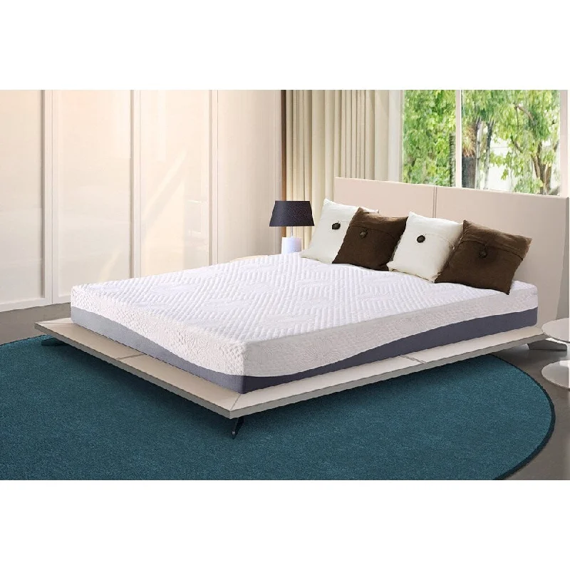 Queen - size mattresses for couples and standard bedroomsFull Mattress, 10 Inch Gel Memory Foam Mattress, Gel Infused for Comfort and Pressure Relief, CertiPUR-US Certified, Medium Firm