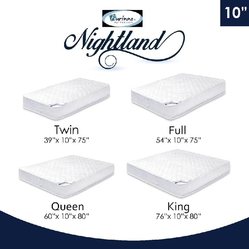 Wool - filled mattresses for natural insulation and moisture - wickingFurinno10-Inch Luxurious Pocket Coil Mattress, Queen