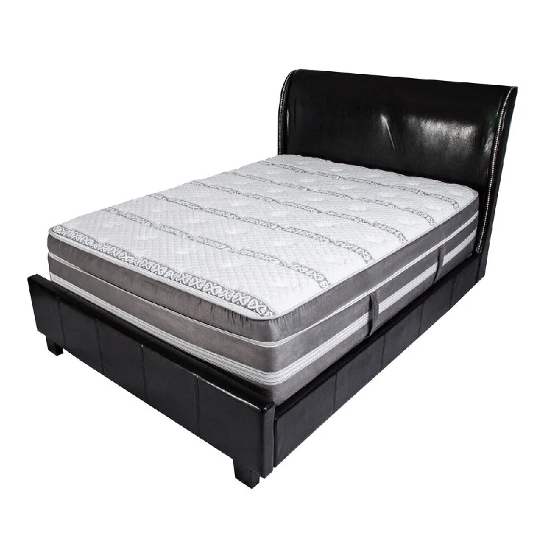 Polyester - foam mattresses for budget - friendly optionsFurniture of America Englander 19-inch Queen-size Euro Top Gel Hybrid Mattress