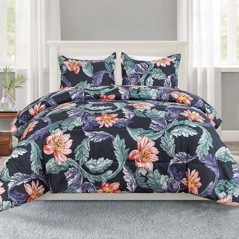 Microfiber - filled comforters that are lightweight and easy to care forJungle 2/3 pc Comforter Set