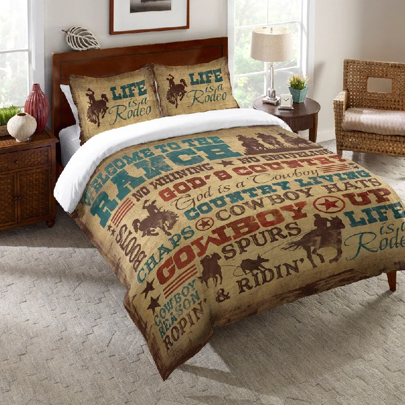 King - size comforters to fit large king - sized beds perfectlyLaural Home Rodeo Words Comforter