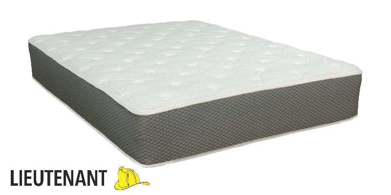 Innerspring mattresses with coil counts for supportDuty-Built® Lieutenant 12" Hybrid Spring & Latex Foam Mattress