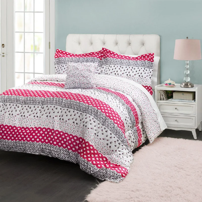 Duck down comforters with a softer feel and good warmth retentionLush Decor Franny Comforter Set