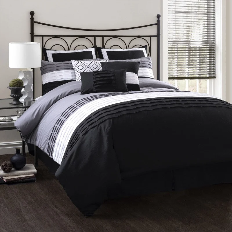 Duck down comforters with a softer feel and good warmth retentionLush Decor Mia 8-piece Contemporary Comforter Set