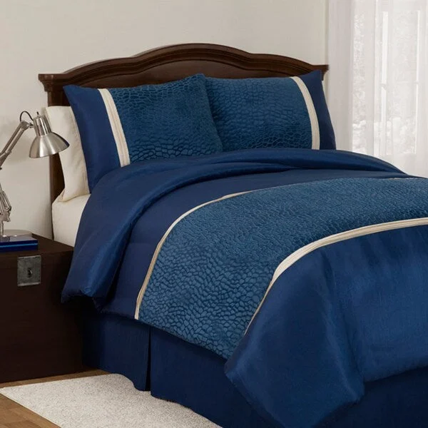 King - size comforters to fit large king - sized beds perfectlyLush Decor Royal Blue Animal Plush 3-piece Twin-size Comforter Set