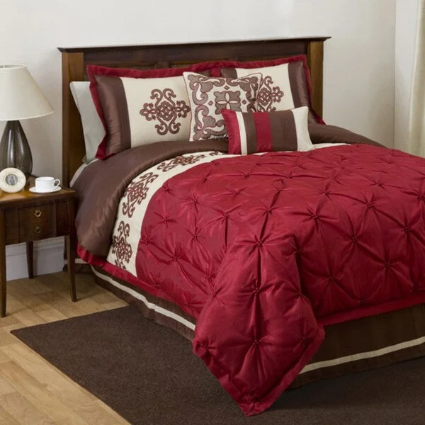 Down - filled comforters for supreme warmth and lightnessLush Decor Sienna 6-piece Full-size Comforter Set