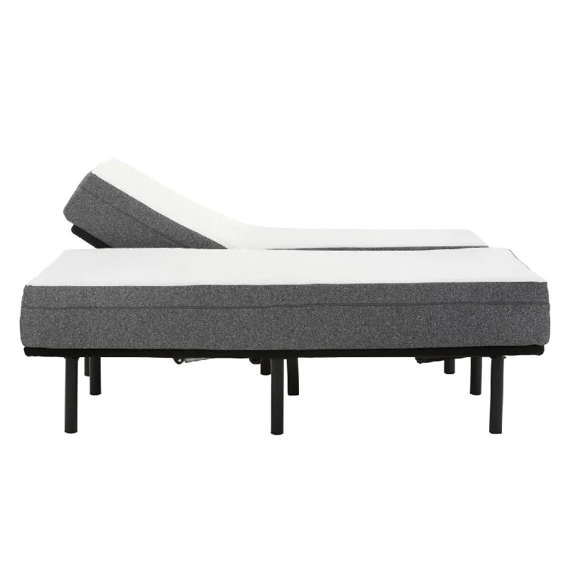 King - size mattresses for spacious master bedroomsMecklin 8-inch Gel Memory Foam Mattress and Model H Adjustable Base