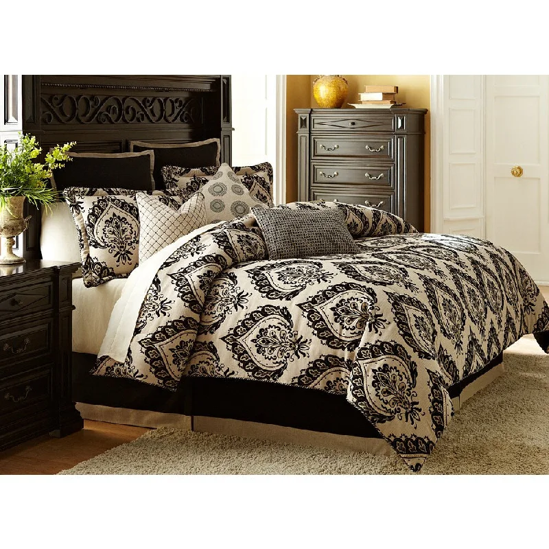 Queen - size comforters for standard queen - sized mattressesMichael Amini Equinox 10-piece Comforter Set