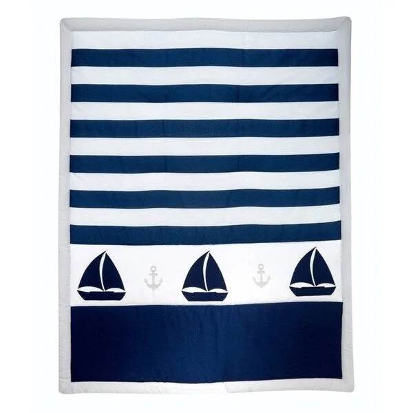 Wool - filled comforters with natural moisture - wicking and temperature - regulating featuresNautica Boy Navy/White Comforter