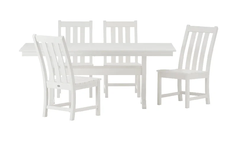 Polyester - foam mattresses for budget - friendly optionsPolywood Farmhouse Table and 4 Chairs