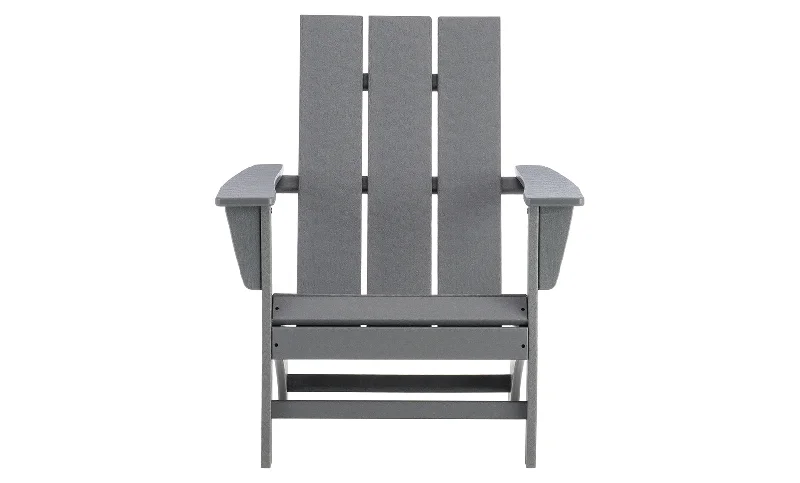 Wool - filled mattresses for natural insulation and moisture - wickingPolywood Slate Grey Modern Adirondack Chair