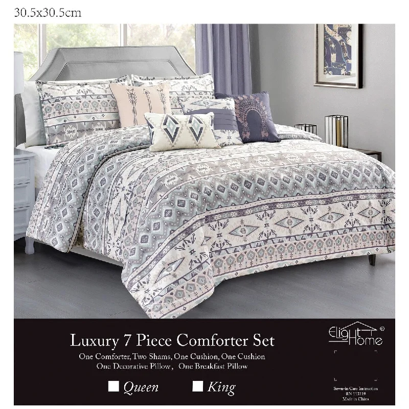 Down - filled comforters for supreme warmth and lightnessPorch & Den Melanie Microfiber 7-piece Comforter Set