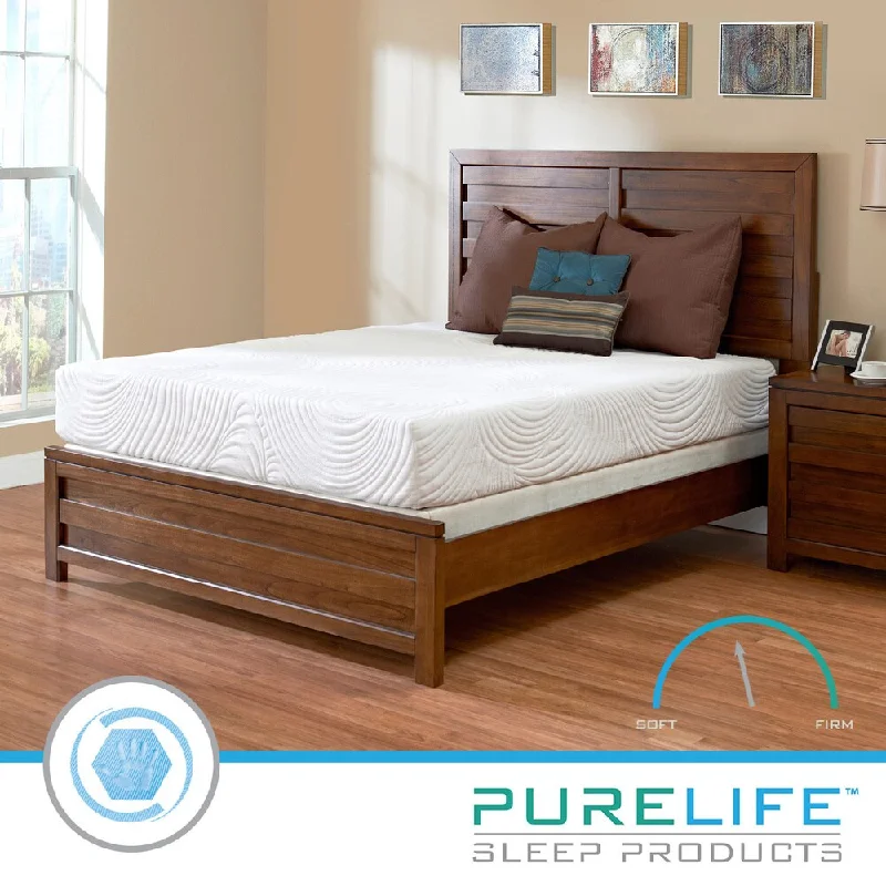 Latex mattresses with natural bounce and breathabilityPurelife Inspire PureGel Plus 10-inch California King-size Gel Memory Foam Mattress