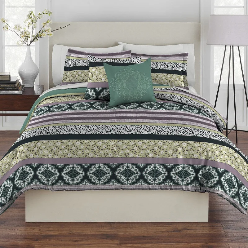 Silk - filled comforters for a luxurious and smooth touchRhapsody Ramona 5-piece Comforter Set