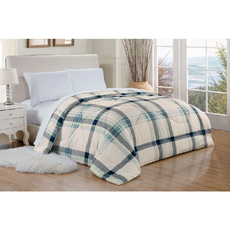 Wool - filled comforters with natural moisture - wicking and temperature - regulating featuresRT Designers Collection Pine Ridge Plaid Comforter