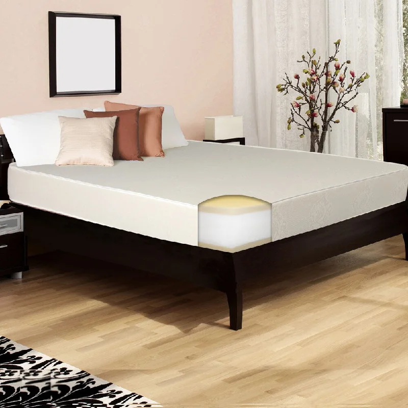 Hybrid mattresses combining foam and innerspring technologySelect Luxury Reversible Medium Firm 10-inch Twin-size Memory Foam Mattress