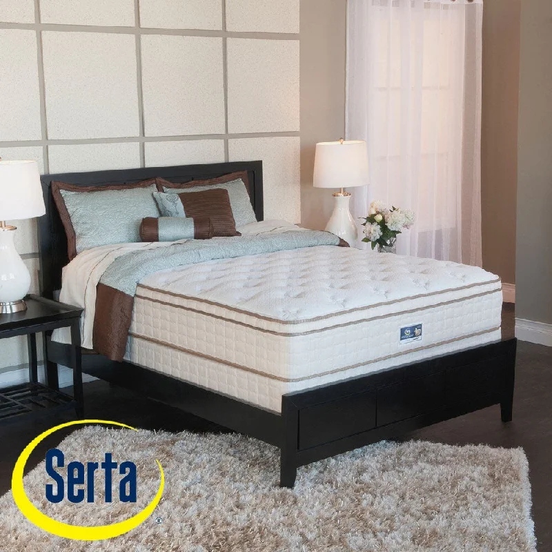 Polyester - foam mattresses for budget - friendly optionsSerta Bristol Way Euro-top King-size Mattress and Box Spring Set