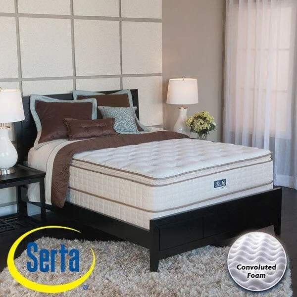 Natural latex and organic cotton blend mattressesSerta Bristol Way Pillow Top Queen-size Mattress and Box Spring Set