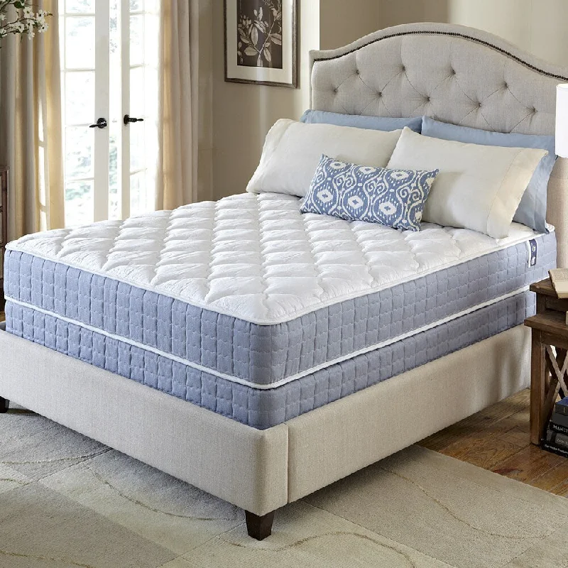 Gel - infused memory foam mattresses for cooler sleepSerta Revival Firm King Size Mattress and Foundation Set