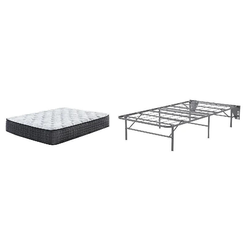 Wool - filled mattresses for natural insulation and moisture - wickingSignature Design by Ashley Limited Edition Plush Black/White 2-Piece Twin Mattress Package