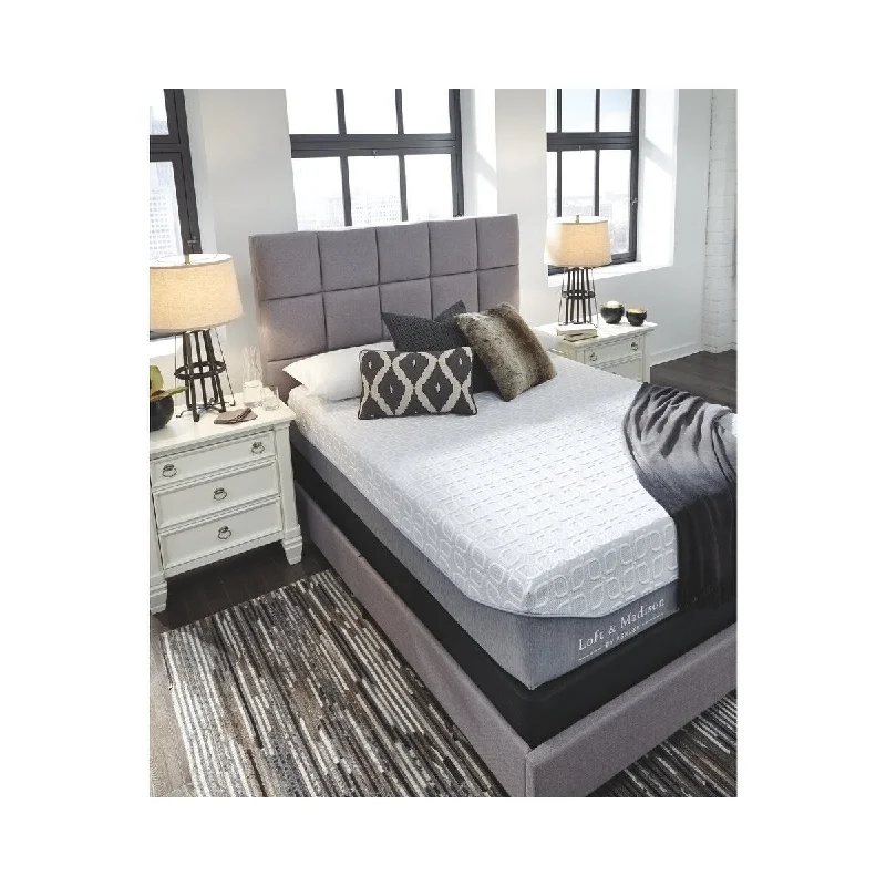 Hybrid mattresses combining foam and innerspring technologySignature Design by Ashley Loft and Madison 13 Firm KiTwin XL 13 inch White Mattress with MemGel