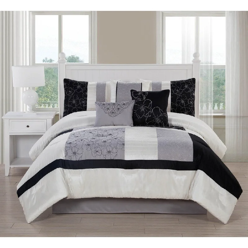 Synthetic - filled comforters like polyester for affordability and hypoallergenic propertiesStudio 17 Brighton 7-Piece Comforter Set