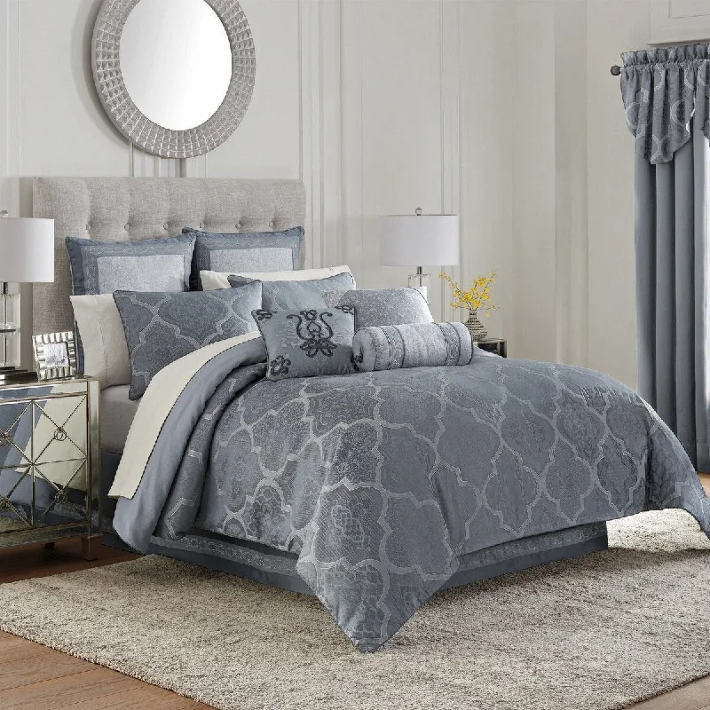 Microfiber - filled comforters that are lightweight and easy to care forTrento 4 PC Comforter Set