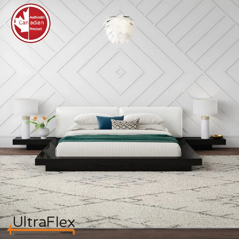 Natural latex and organic cotton blend mattressesUltraFlex DELIGHT- Advanced Orthopedic Support, High-Density Pressure Relief Foam, Multiple Posture Spinal Support, Motion Transfer Pockets, CoolGel Eco-Friendly Mattress (Made in Canada)