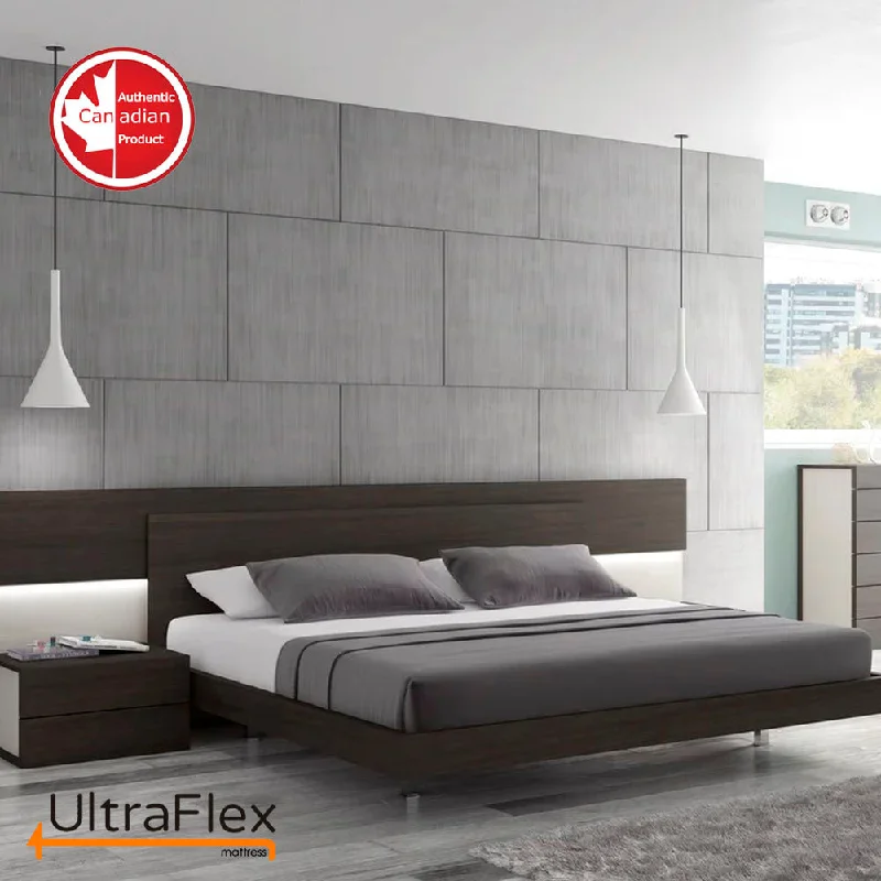 Wool - filled mattresses for natural insulation and moisture - wickingUltraFlex DESTINY- Orthopedic, Spinal Care Cool Gel, Pressure Relief Foam, Multiple Posture Support, Low Motion Transfer, Natural Foam Blend, Maxcomfort, Eco-Friendly Mattress (Made in Canada)