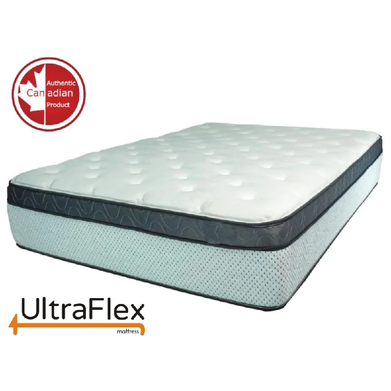 Natural latex and organic cotton blend mattressesUltraFlex EUPHORIA 14" Orthopedic Eurotop Pocket Coil Foam Encased Eco-friendly Hybrid Mattress (Made in Canada)