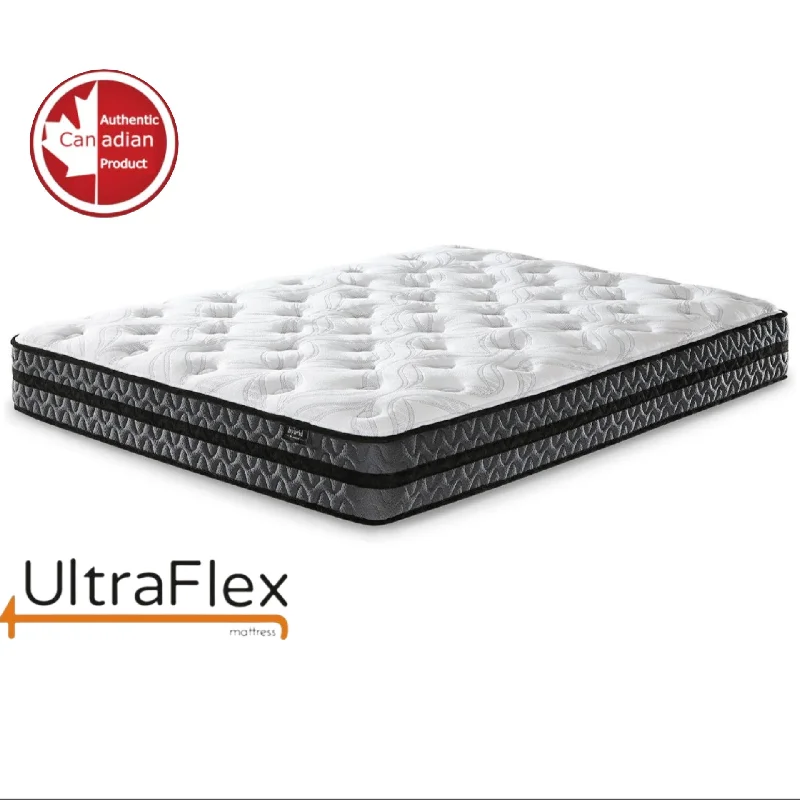 Bamboo - charcoal infused mattresses for odor absorptionUltraFlex JOY -Orthopedic, Coiled Innerspring Comfort layer Foam Encased, Eco-friendly Hybrid Mattress (Made in Canada)