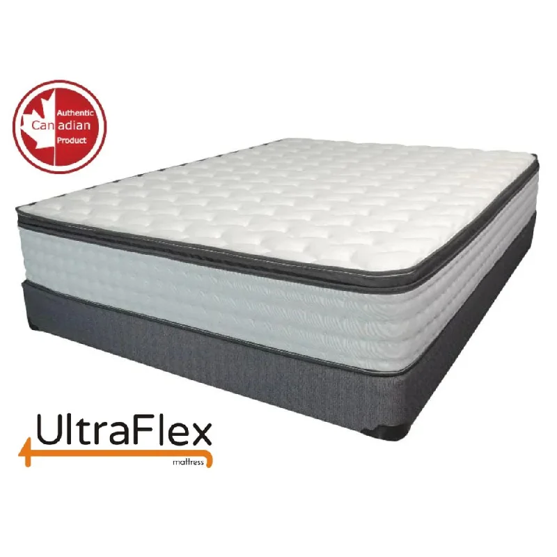 Wool - filled mattresses for natural insulation and moisture - wickingUltraflex LUSH- 12" Orthopedic Eurotop Pocket Coil Premium Foam Encased, Eco-friendly Hybrid Mattress (Made in Canada) with Waterproof Mattress Protector