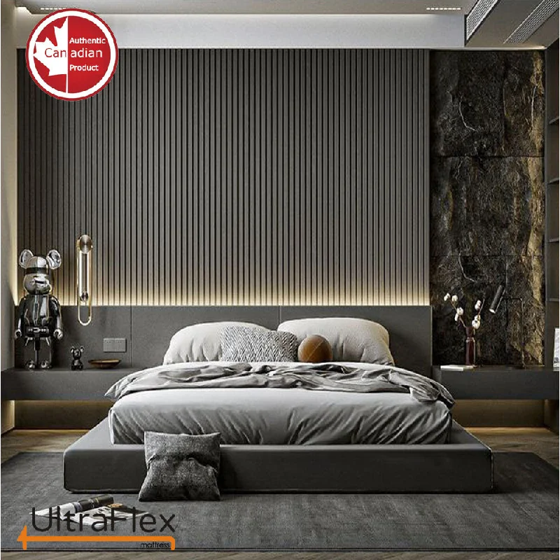 Bamboo - charcoal infused mattresses for odor absorptionUltraFlex REVIVE- Hybrid 12” Breathable Pillowtop, Spinal Support HDcoils, Luxury Hypoallergic Foam Encasement, Pressure Relieving Mattress (Made in Canada) - With Waterproof Mattress Protector