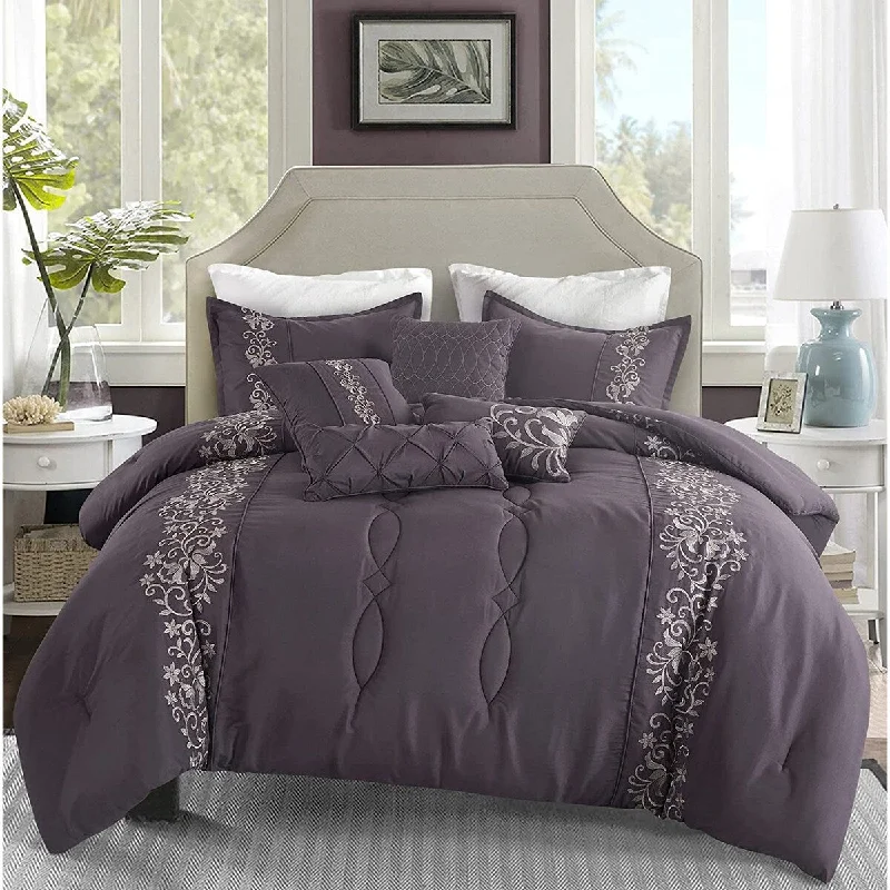 Latex - filled comforters with a bouncy texture and good supportVictoria 7 pc Queen Comforter Set