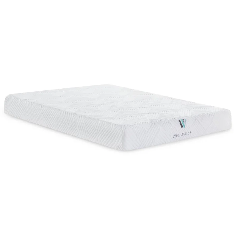 Natural latex and organic cotton blend mattressesWELLSVILLE 8" GEL FOAM MATTRESS